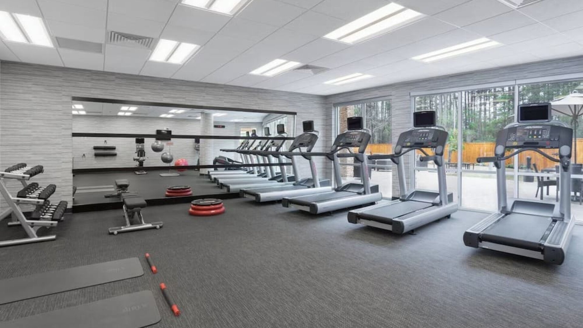 Fitness center available at Courtyard By Marriott Ruston.