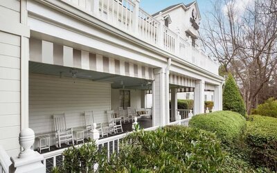 Patio at DoubleTree Raleigh Durham Airport At Research Triangle Park.