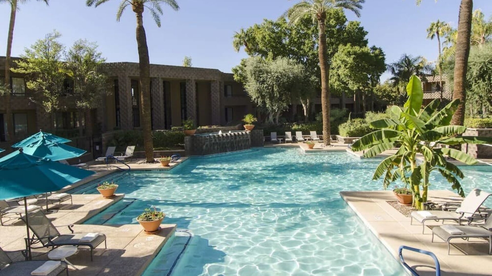 Refreshing outdoor pool at DoubleTree By Hilton Scottsdale.
