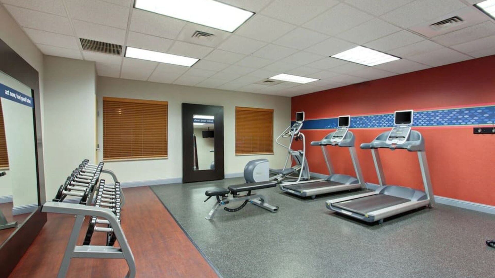 Fitness center available at Hampton Inn & Suites Clovis.