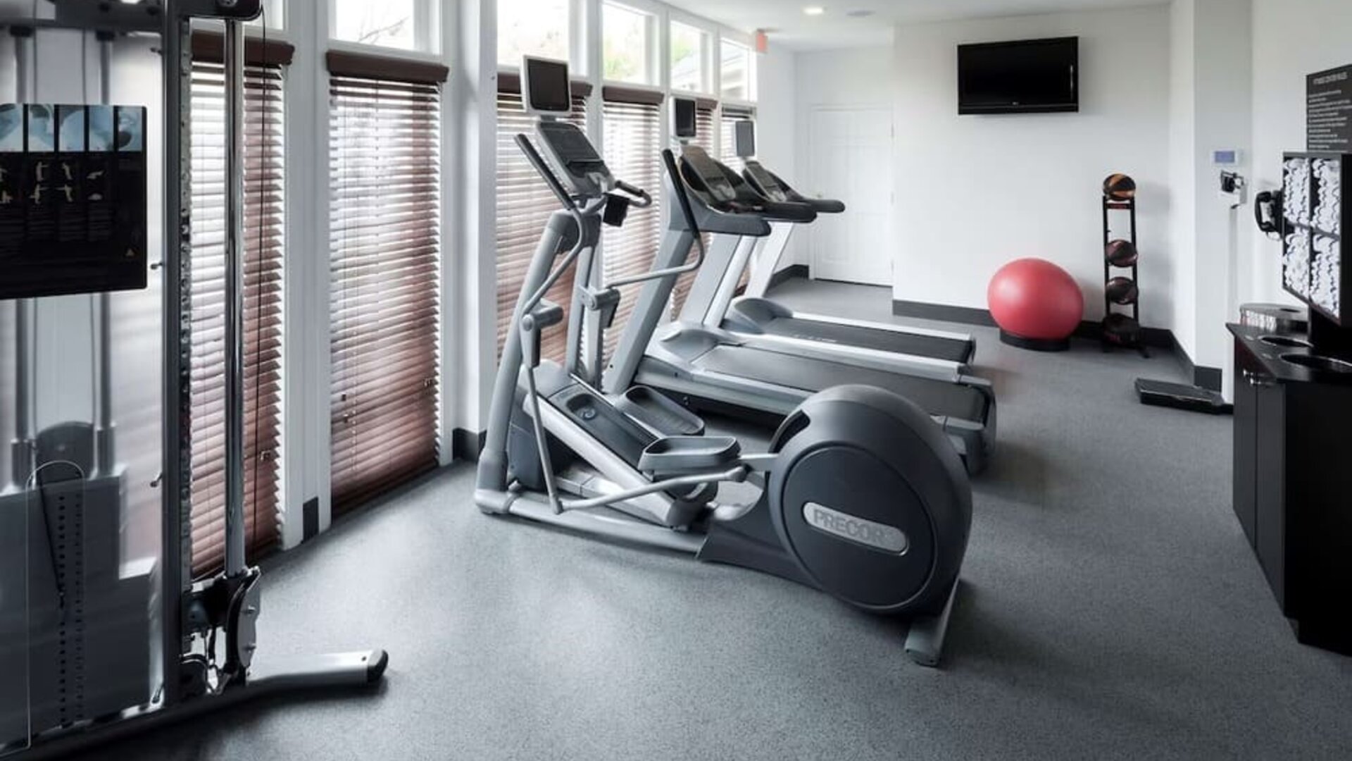 Fitness center available at Homewood Suites By Hilton San Jose Airport-Silicon Valley.