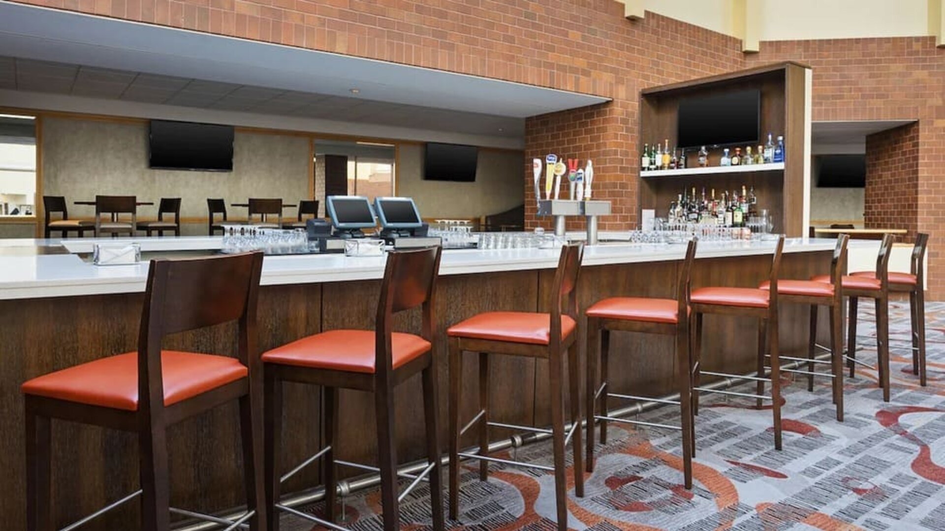 Hotel bar at Hyatt Regency Princeton.