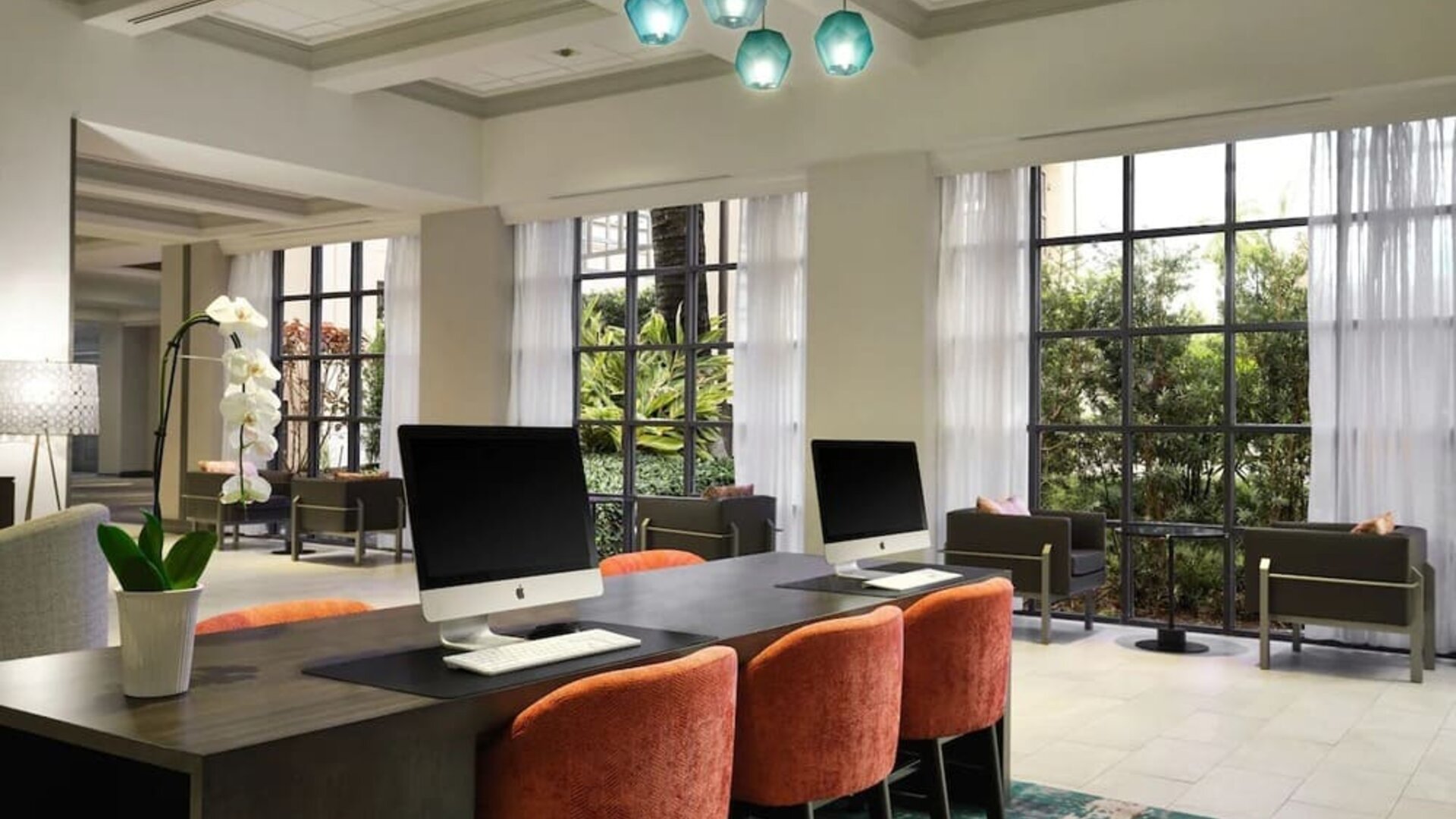 Business center available at Marriott Boca Raton.