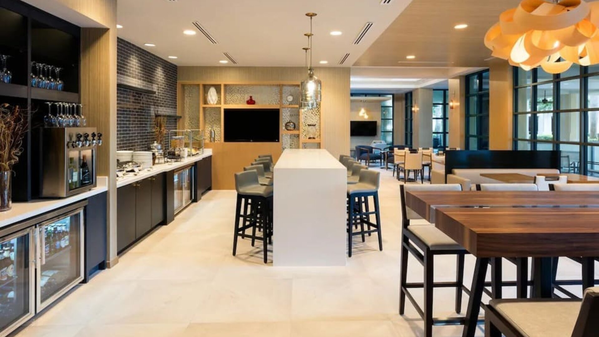 Executive lounge perfect for coworking at Marriott Boca Raton.