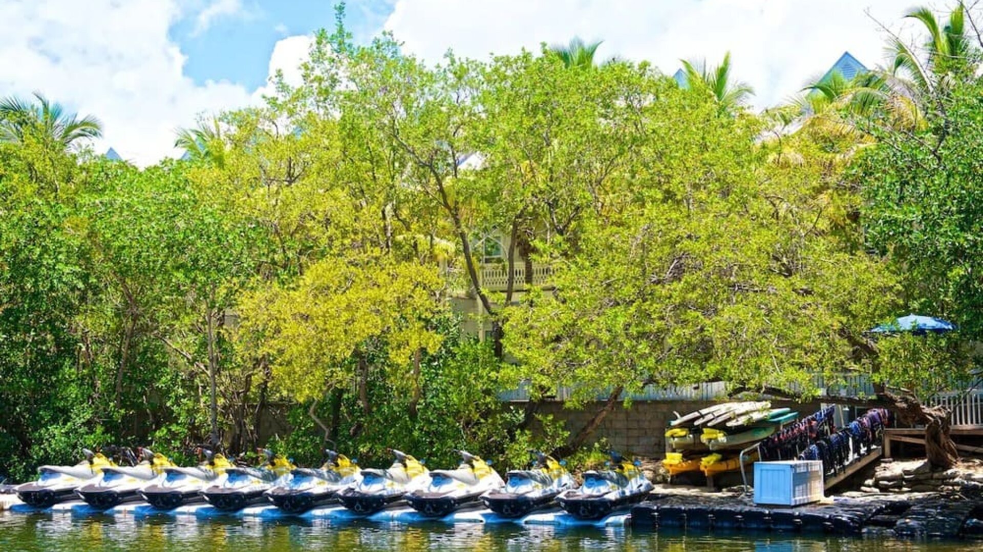 Watersports and kayaking at Parrot Key Hotel & Villas.