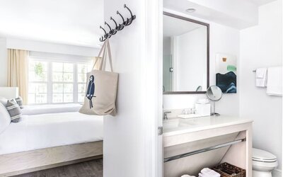 Spacious king suite at Parrot Key Hotel & Villas.