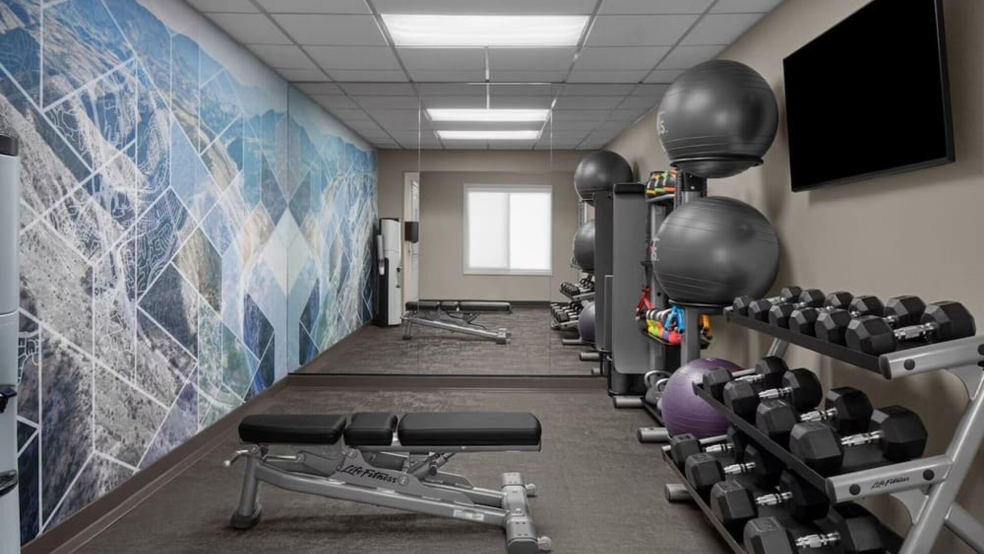Fitness center available at Residence Inn Santa Clarita.