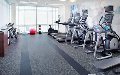 Fitness center available at Springhill Suites Carle Place.