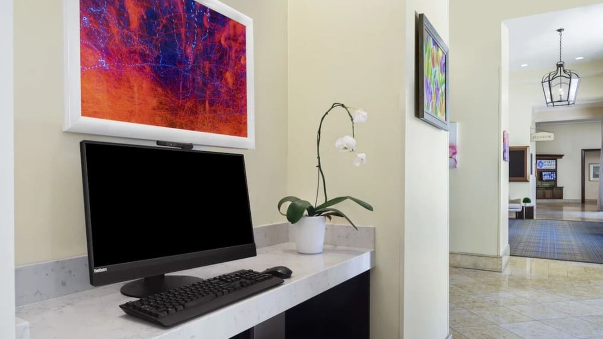 Business center available at Hyatt Regency Valencia.