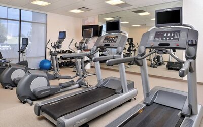 Fitness center available at SpringHill Suites By Marriott Irvine John Wayne Airport/Orange County.