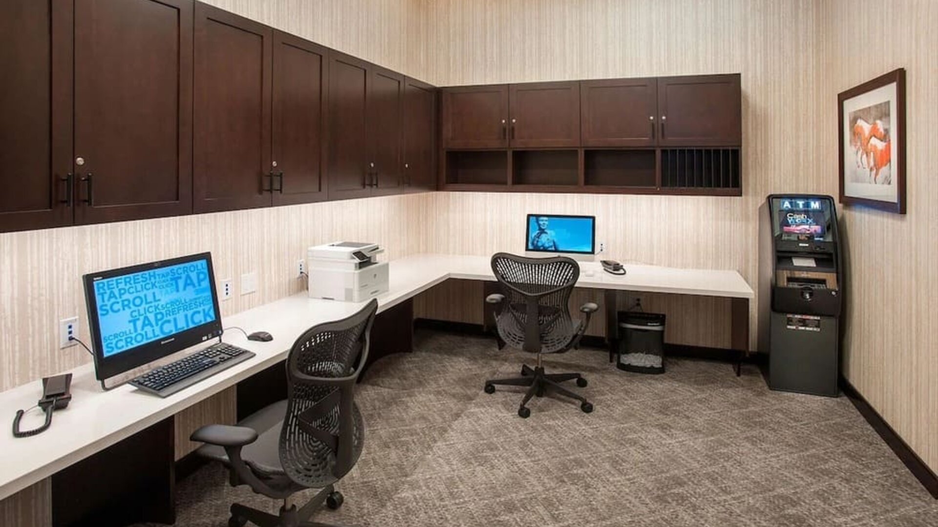 Business center available at Hilton Garden Inn Burbank Downtown.