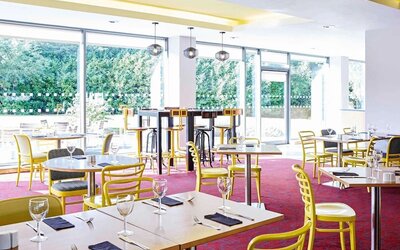 Dining area at Ibis Styles Crewe.