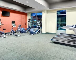 Fitness center at Hampton Inn & Suites Atlanta Perimeter Dunwoody.
