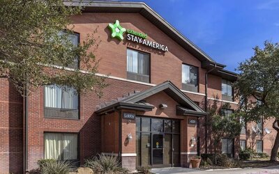 Hotel exterior at Extended Stay America.