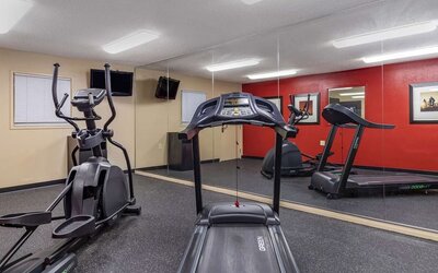 Fitness center at Extended Stay America.