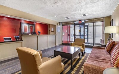 Lounge seating at Extended Stay America.