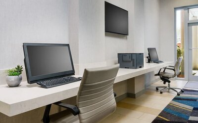 Business center available at Hyatt HOUSE Fort Lauderdale Airport-South & Cruise Port.
