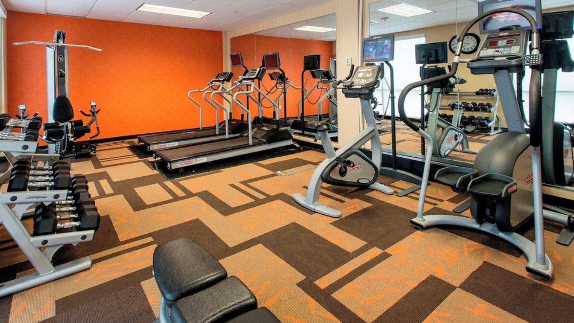 Fitness center at Courtyard By Marriott Montgomery Prattville.