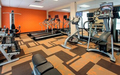 Fitness center at Courtyard By Marriott Montgomery Prattville.