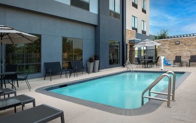 Refreshing outdoor pool at Fairfield Inn & Suites By Marriott Houston Pasadena.