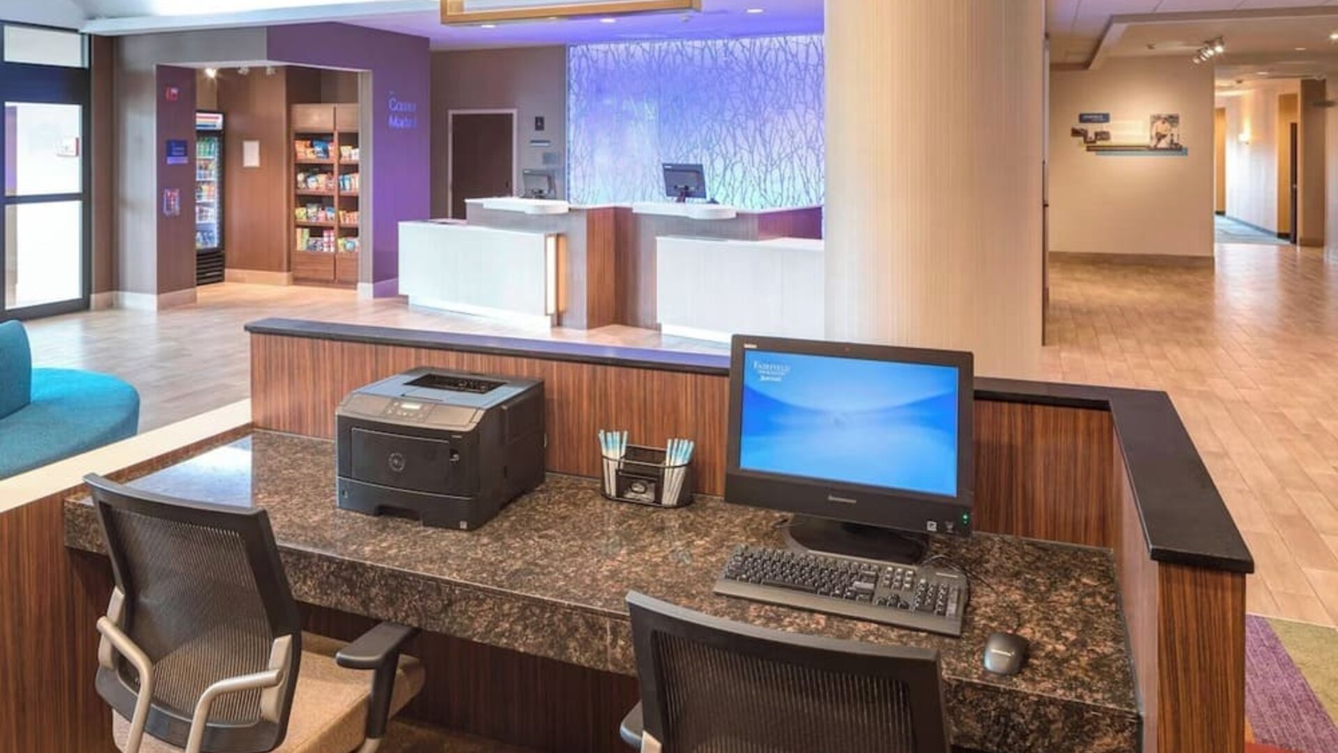 Business center available at Fairfield Inn & Suites By Marriott Houston Pasadena.