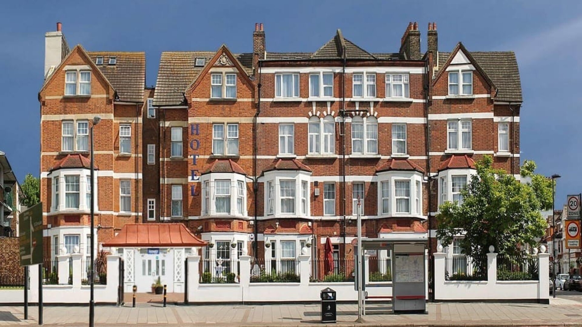 Exterior view of Euro Lodge Clapham Hotel.