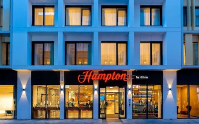 Hotel exterior at Hampton By Hilton Budapest City Centre.