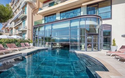 Outdoor pool at Canopy By Hilton Cannes.