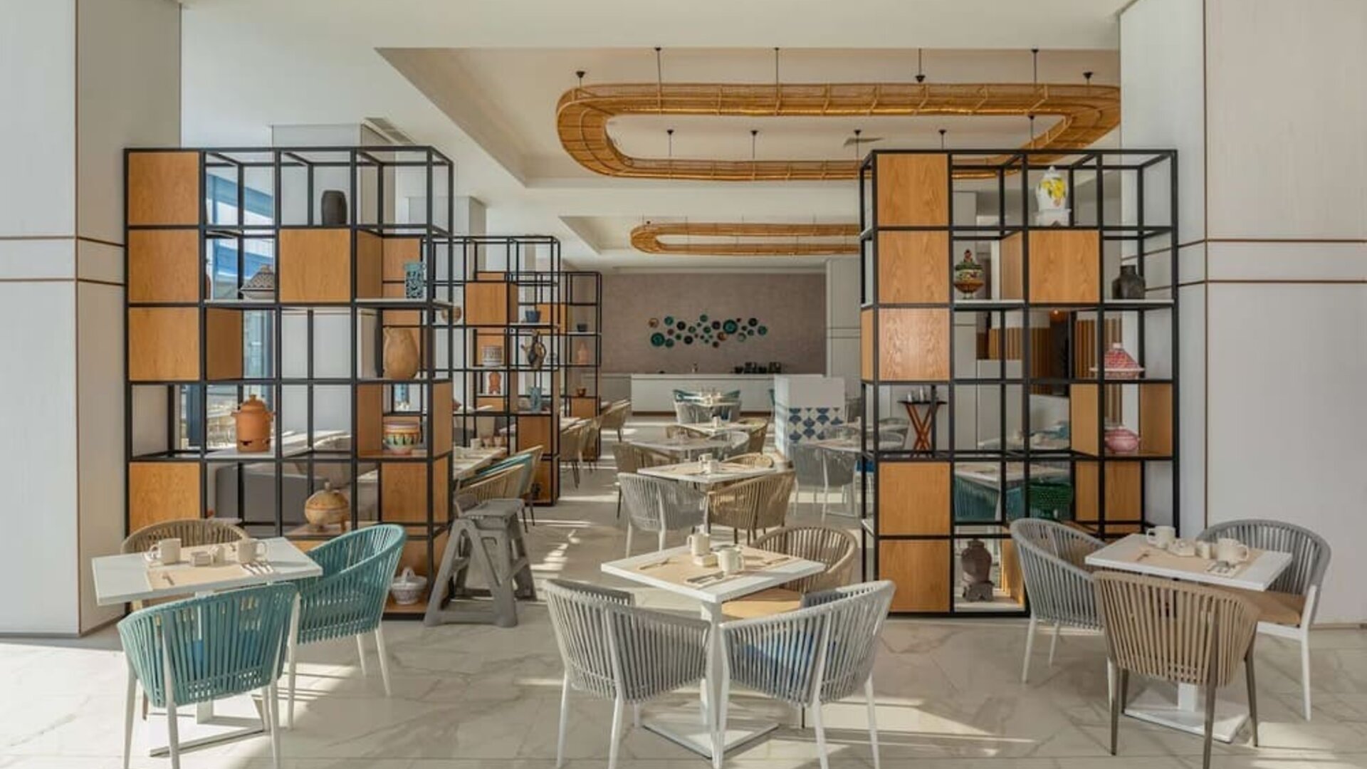 Coworking space at Hilton Skanes Monastir Beach Resort.