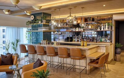 Hotel bar at Viceroy Chicago.