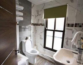 Private bathroom at Cheshire Hotel.