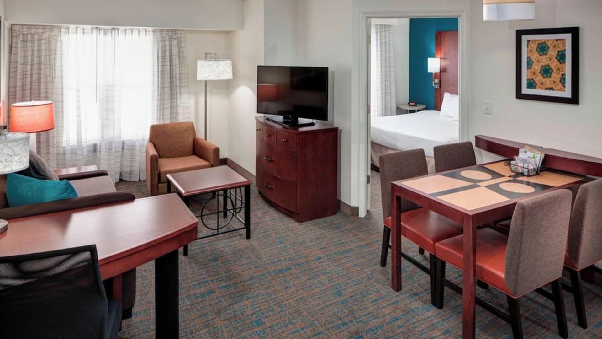 Day use room with living area at Residence Inn By Marriott Hattiesburg.