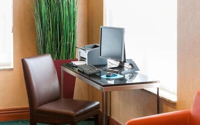 Business center at Residence Inn By Marriott Bentonville Rogers.