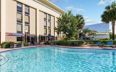 Refreshing outdoor pool at Hampton Inn By Hilton Fort Lauderdale-Cypress Creek.