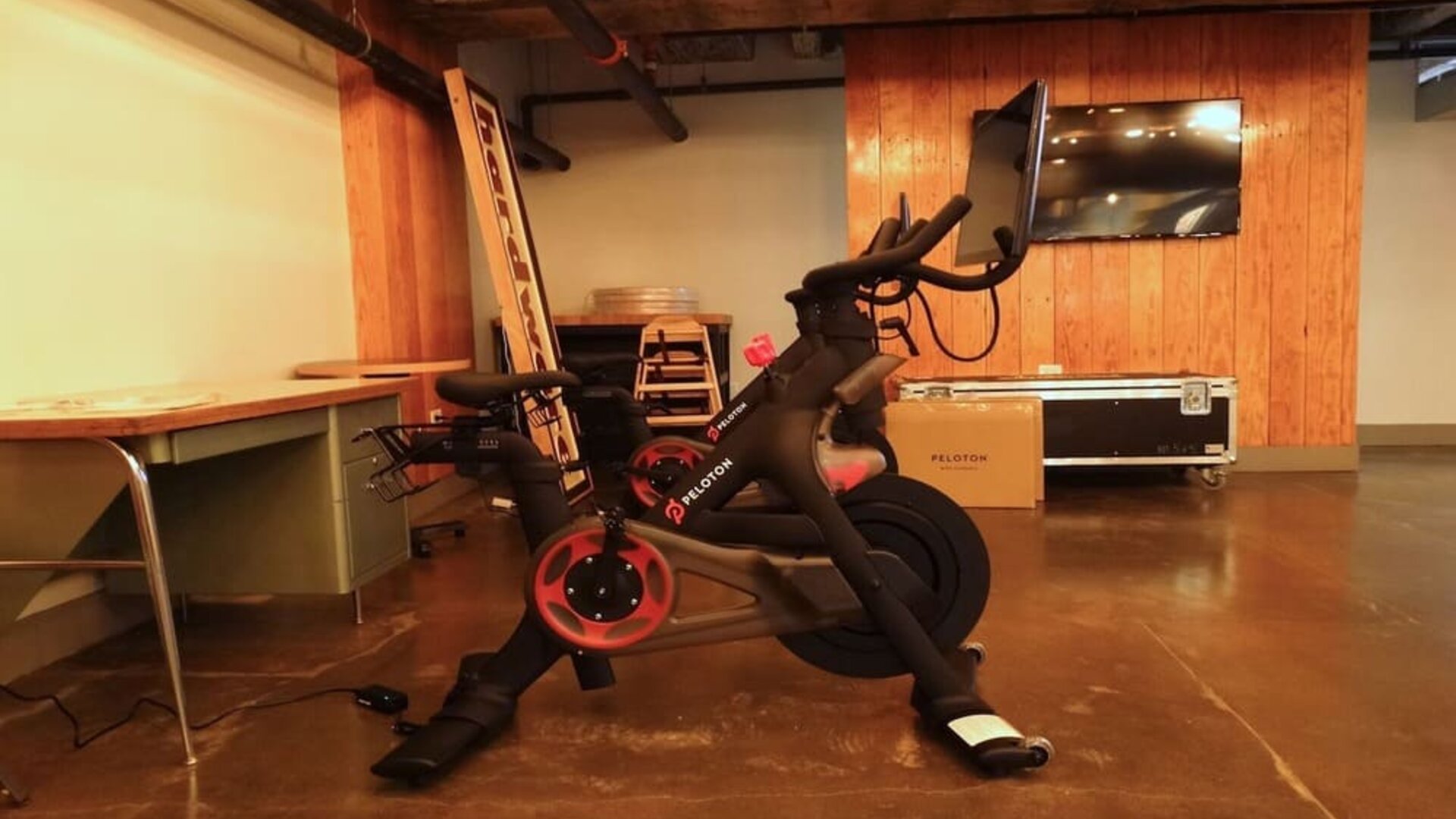 Peloton bikes available at The Chicago Hotel Collection River North.