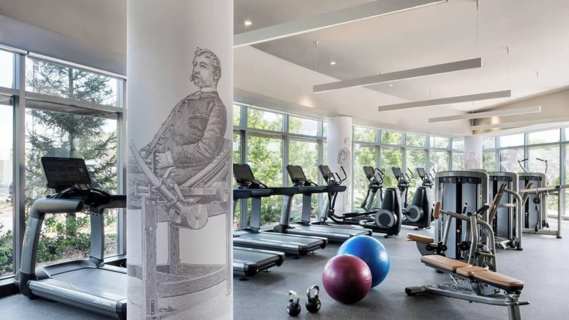 Well-equipped fitness center at Hotel Nia, Autograph Collection.