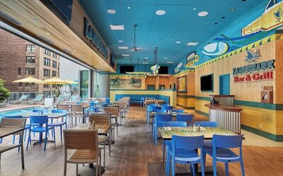 Dining room at Margaritaville Resort Times Square.
