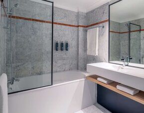 Guest bathroom at DoubleTree By Hilton Paris Bougival.