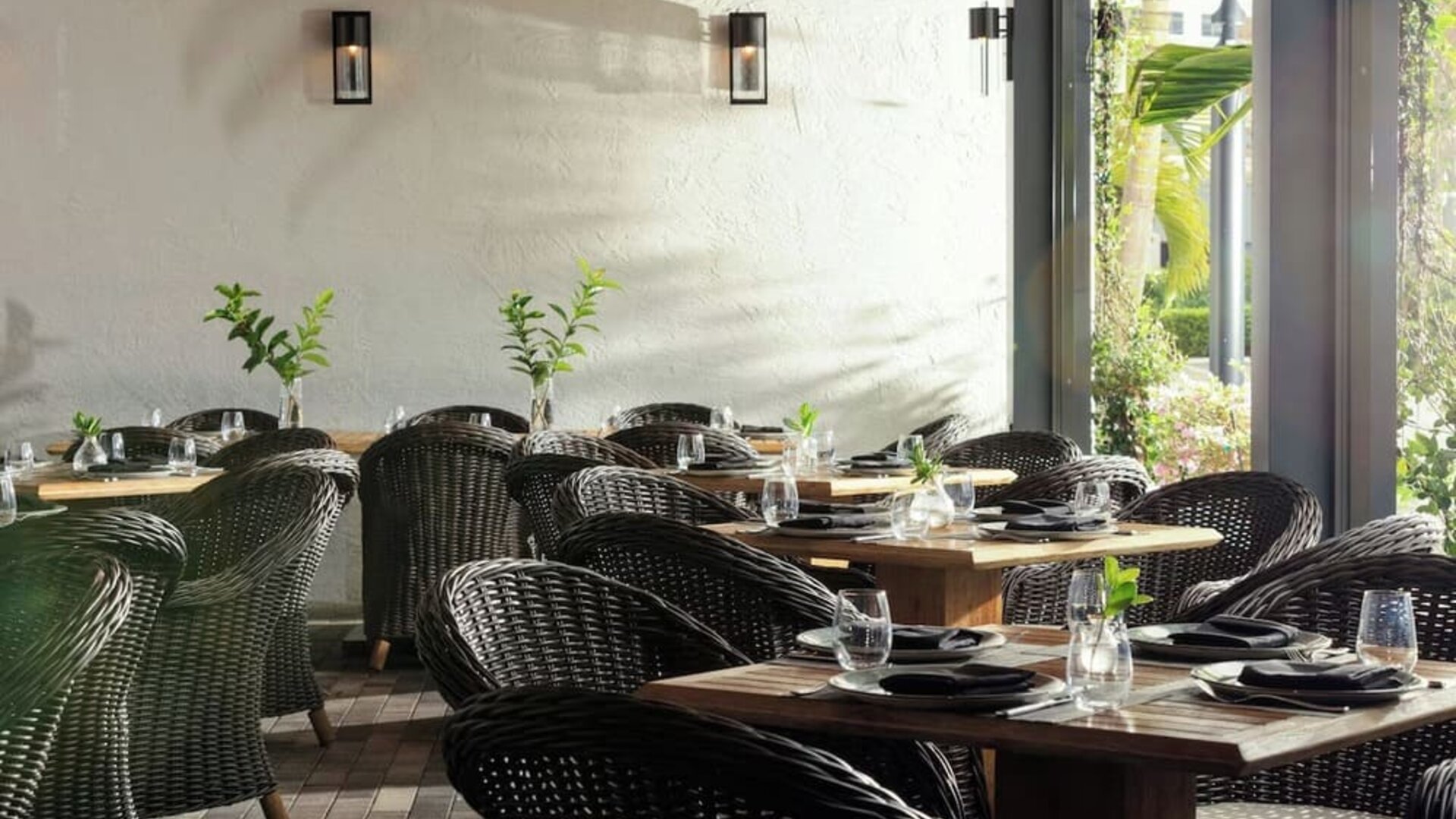 Breakfast area at Renaissance Boca Raton Hotel.
