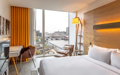 Day use room with natural light at The Envoy Hotel, Autograph Collection.