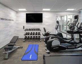 Fitness center at Fairfield Inn & Suites By Marriott Kenosha Pleasant Prairie.