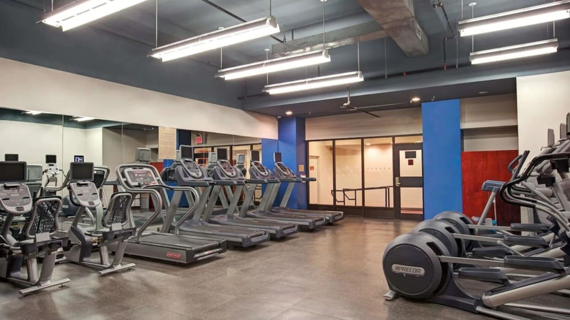 Well-equipped fitness center at The New Yorker Hotel, A Wyndham Hotel.