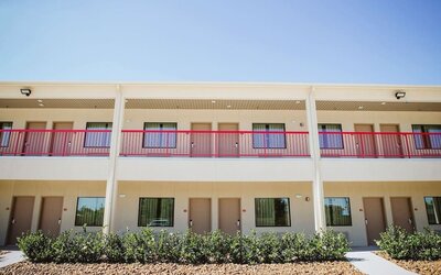 Hotel property at Palace Inn 290 & Jones Rd.