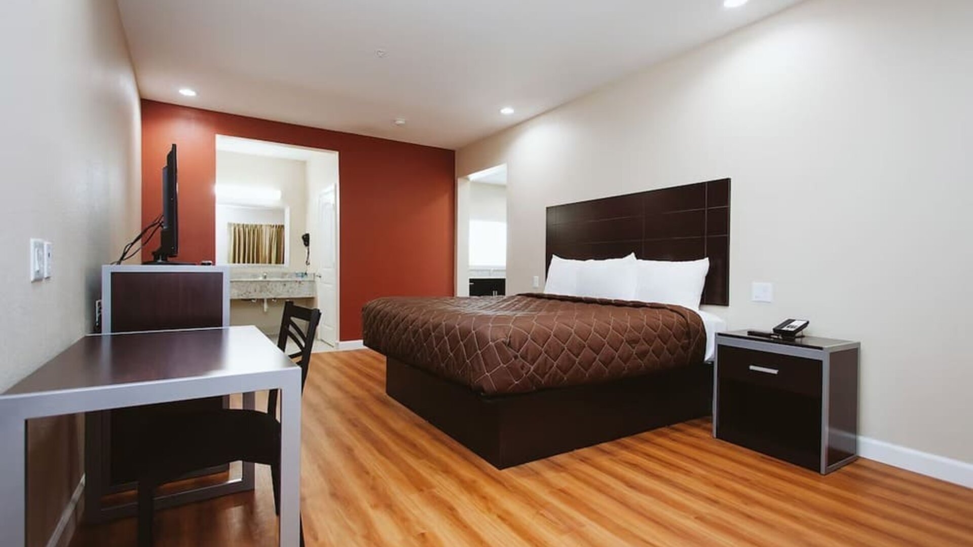 Spacious day room at Palace Inn 290 & Jones Rd.