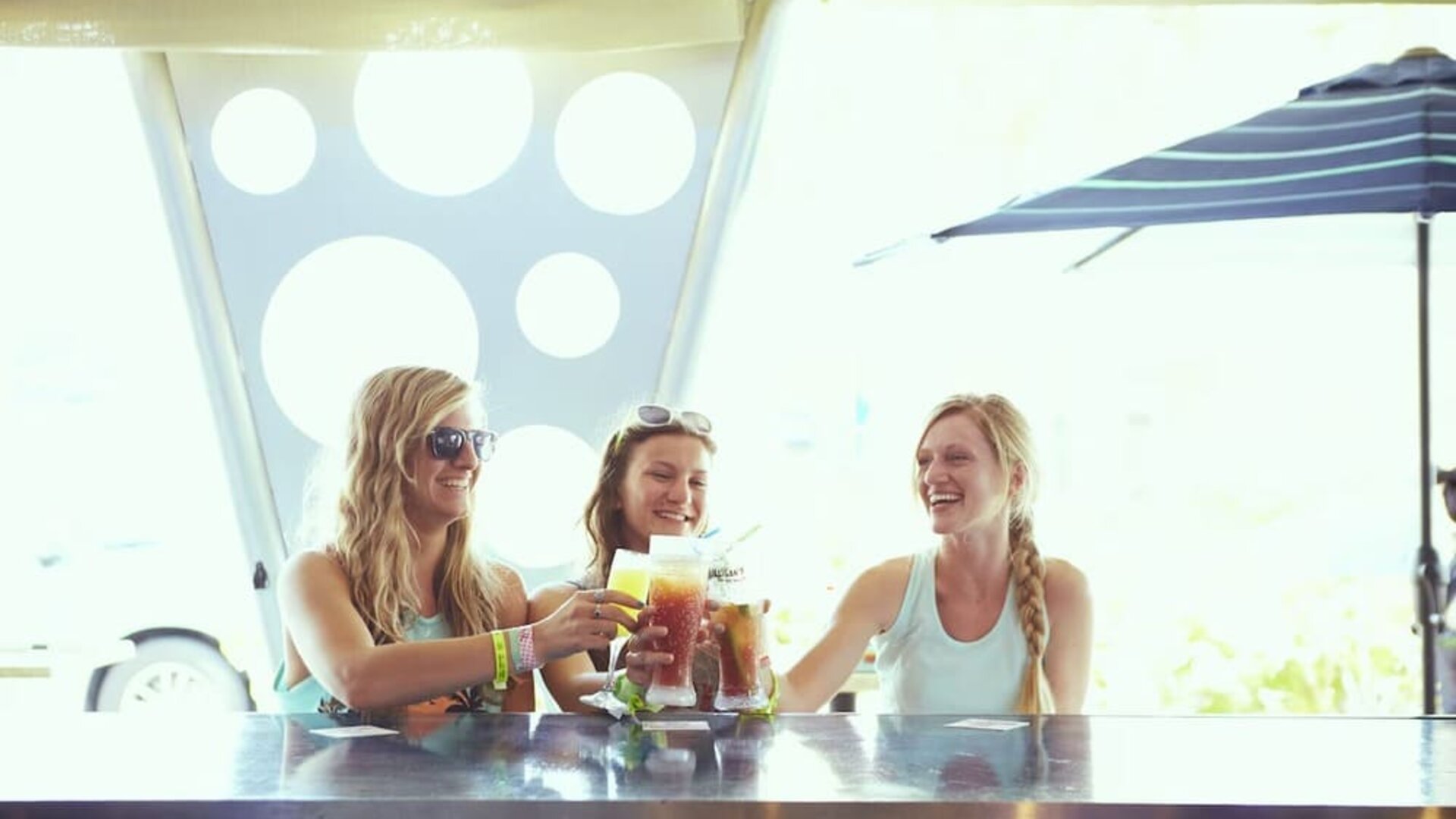 Poolside bar at Plunge Beach Resort.