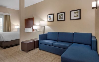Day use room with living area at Comfort Inn & Suites Mankato.