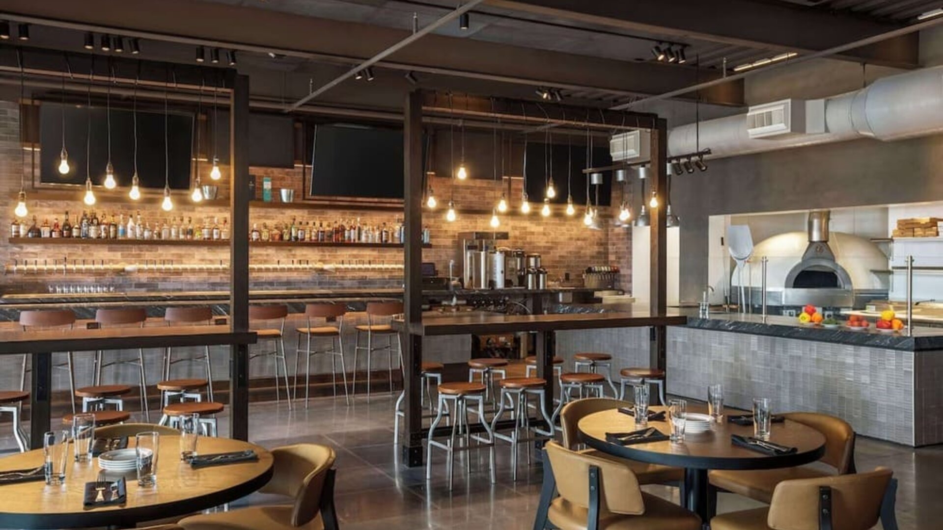 Hotel bar at Embassy Suites By Hilton Myrtle Beach Oceanfront Resort.