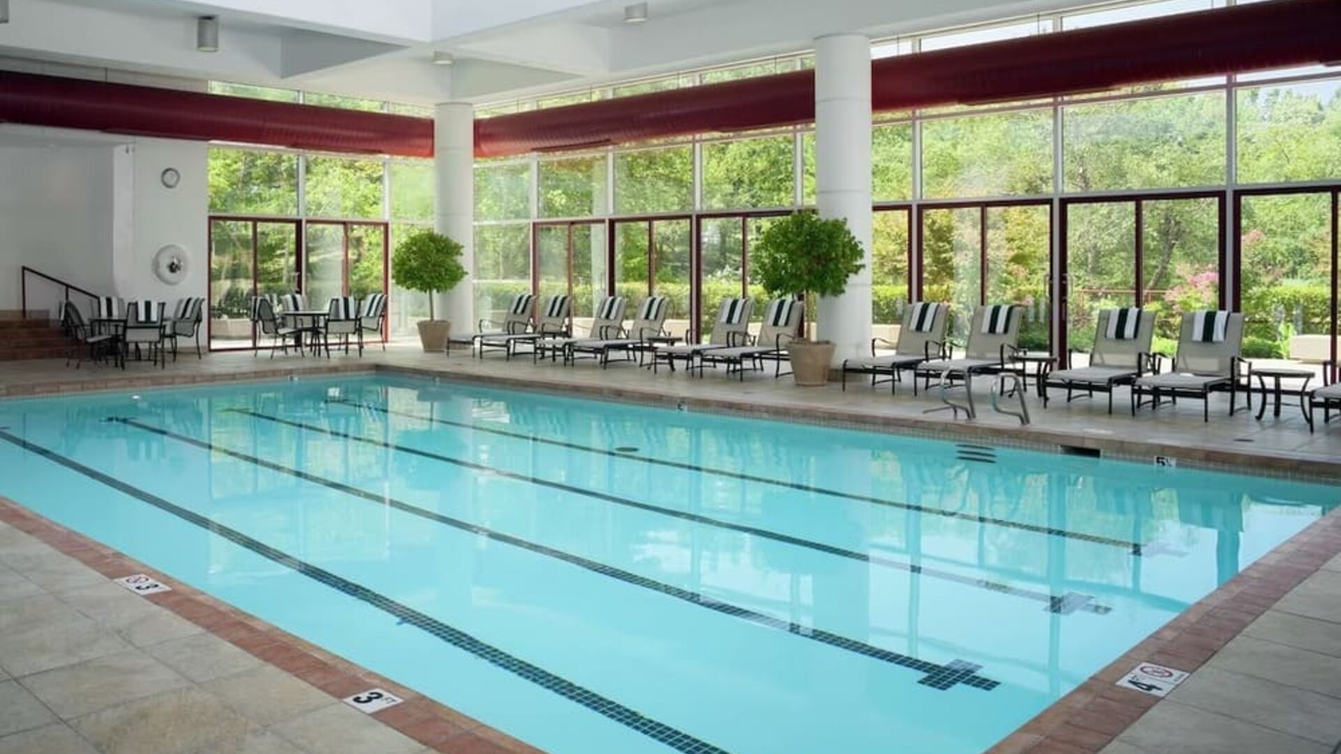 Refreshing indoor pool at DoubleTree By Hilton Tulsa - Warren Place.