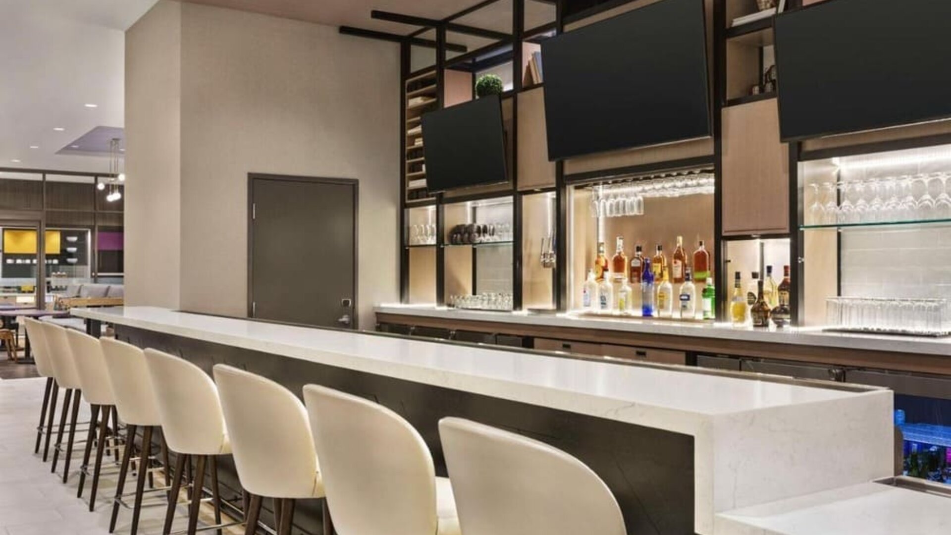 Hotel bar at Hilton Garden Inn Nashville West End Avenue.