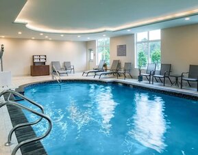 Refreshing indoor pool at Hampton Inn Atlantic City Absecon, NJ.